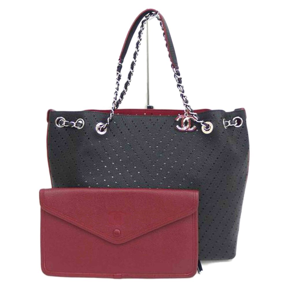 CHANEL Punched Tote Bag